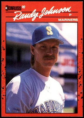 Randy Johnson 1990 Donruss #379 Mariners MLB READ FREE SHIPPING AutographDen - Image 1 of 2