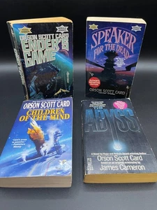 Lot of 4 Orson Scott Card Sci-Fi Fantasy Paperback Novels Vintage - Picture 1 of 15