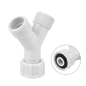 Dishwasher Washing Machine Y-Tee Connector Adapter Double Inlet Junction Plastic - Picture 1 of 24
