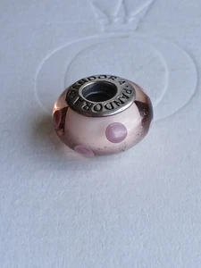 Original  Pandora Element, Charm Murano, rosa, retired - Bild 1 von 2