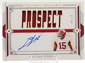 Dallas Turner /49 2024 National Treasures Collegiate Rookie RC Auto RPA Vikings - Picture 1 of 3