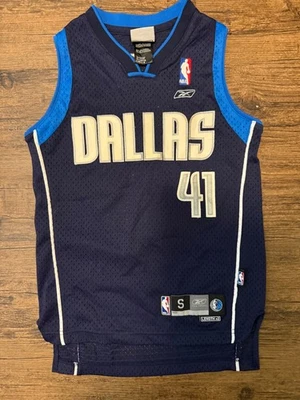 Camiseta de colección NBA Reebok cosida/bordada Dallas Mavericks Dirk Nowitzki #41 Foto 1 de 4