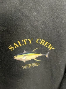 Sudadera con capucha polar Salty Crew para hombre talla XL negra hechizo de pesca - Imagen 1 de 5
