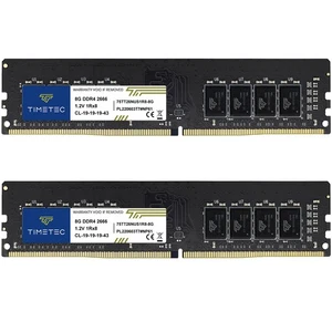 16GB KIT(2x8GB) DDR4 2666MHz PC4-21300 Unbuffered Non-ECC 1.2V CL19 1Rx8 Sing... - Picture 1 of 5