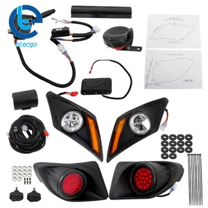For Yamaha Drive2 2017-Up LED Deluxe Street Legal Set Golf Cart Light Kit - Picture 1 of 12