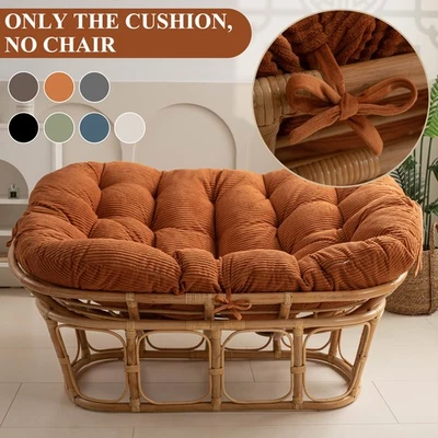 Cojín Papasan Loveseat 67"x47" tela de microfibra suave con relleno de alta resistencia Foto 1 de 4