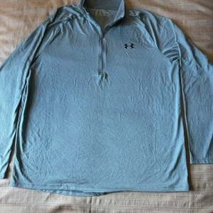 Suéter Under Armour Heatgear Suelto Verde Azulado Cuarto Cremallera Talla XL - Imagen 1 de 5