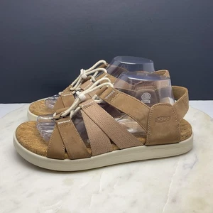 Keen Elle Mixed Strap Sport Sandals Women Size 11 Toasted Coconut Birch Comfort - Picture 1 of 11