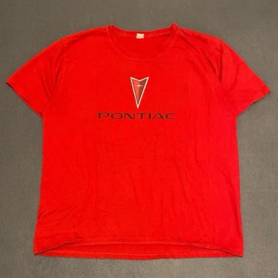 Camiseta gráfica Pontiac roja y negra Cool para hombre de los años 2000 Foto 1 de 4