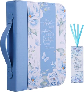 Bible Cover Case for Women PU Leather Woman Book Carrying Bag Bible Study Sipple - Picture 1 of 12