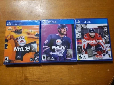 PS4 Playstation LOT 3 NHL 19 20 21 Hockey EA Sports NHLPA BRAND NEW SEALED READ - Image 1 of 4