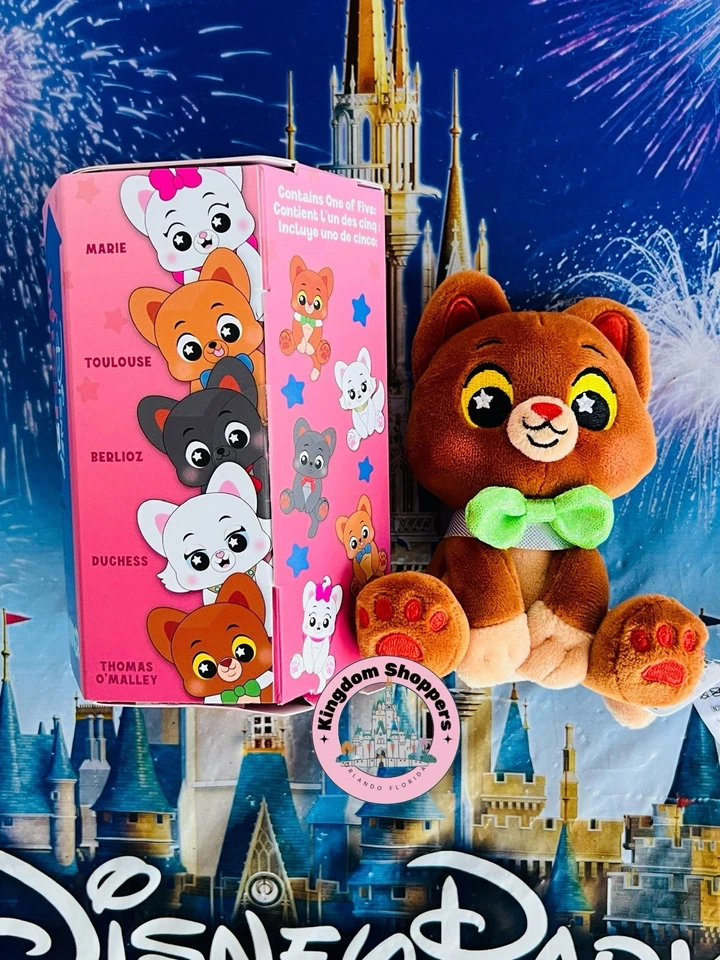 2025 Disney Parks Wishables Shimmer Aristocats Plush Mystery Box Thomas O’Malley - Image 1 of 1