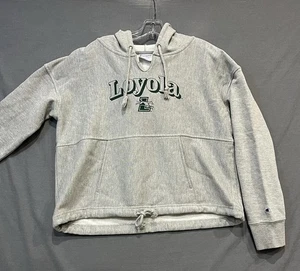 Loyola Greyhounds Cropped Hoodie Damen M grau Oversized Kapuzenpullover NCAA - Bild 1 von 9