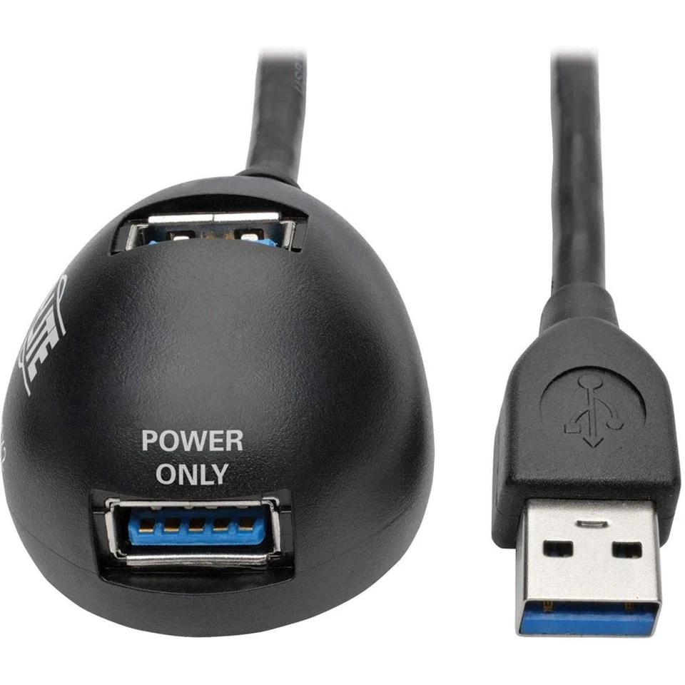 Удлинительный кабель настольный EATON U324-006-DSK2 6 футов 2 порта USB 3.0 сверхскоростной M/F - Изображение 1 из 1