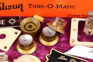 Juego de 4 cabezales reflectores tintados reliquia CAB dorado/plateado para CTS Potis se adapta a Gibson® - Imagen 1 de 4