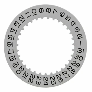 Datumsscheibe für Rolex 3135-3155 Uhrwerk Grau Silber Farbe Unikat Farbe - Bild 1 von 2