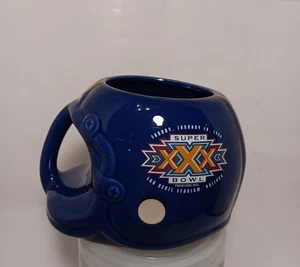 Taza de café vintage NFL Super Bowl 30 1996 casco de fútbol americano vaqueros Steelers - Imagen 1 de 5