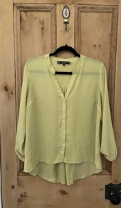 PRINCIPLES blouse TOP green Sleeves Size 12 Plain Summer tunic BEN de LISI - Foto 1 di 2
