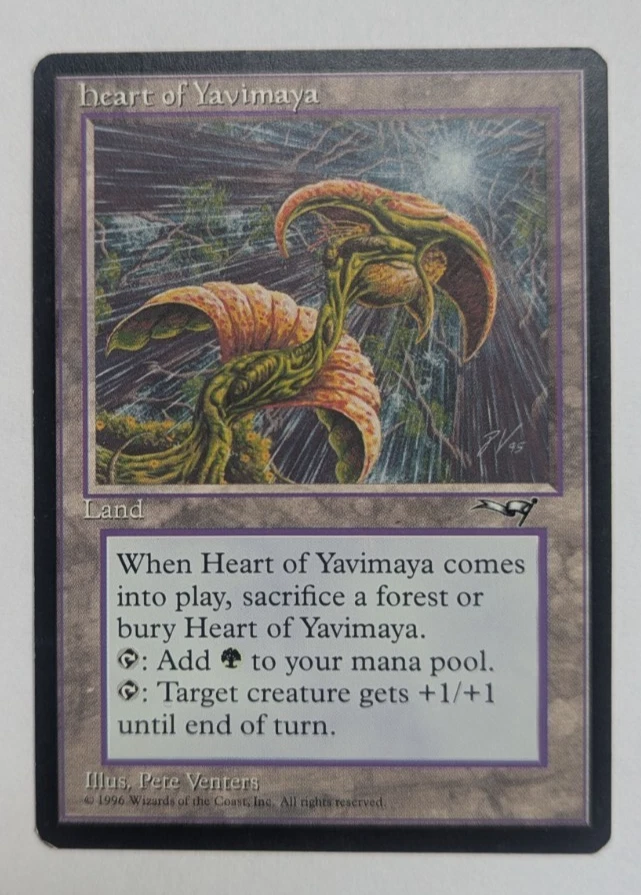Magic Mtg Alliances Heart of Yavimaya    lightly played - Image 1 of 1