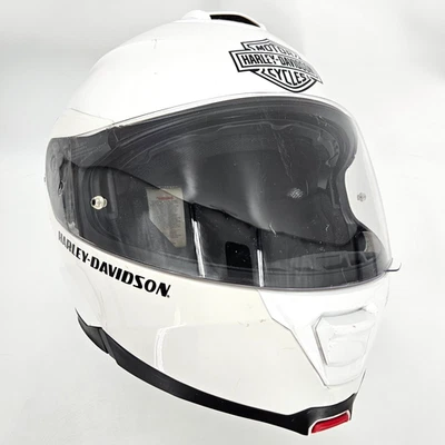 Harley Davidson HD-H24 Modular Motorcycle Helmet White Size XXL - Image 1 of 4
