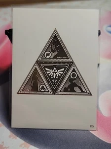 The Legend Of Zelda Gold Triforce Sticker Card - Picture 1 of 5