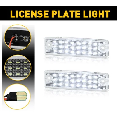 LED License White Plate Light Fit 1996-22 Toyota 4Runner 2001-22 Toyota Sequoia - Imagem 1 de 4