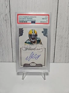 2014 Flawless Davante Adams Rookie Autograph On Card /25 Psa 8 - Bild 1 von 2