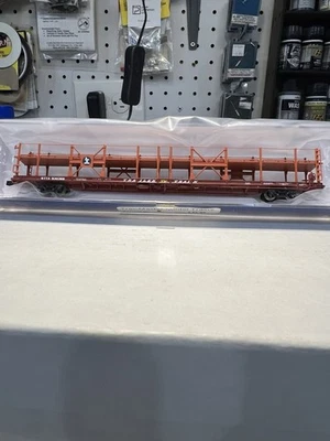 Athearn N Scale Illinois Central F89F 89’8” Auto Rack Flat Car. BTTX 930368. - Image 1 of 2