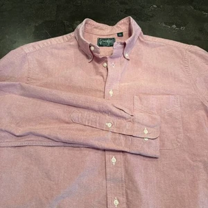 Gitman Bros Vintage Summer Red L 100% Cotton Cotton Down Shirt USA - Picture 1 of 10