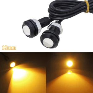 2pcs Yellow LED Car Truck Side Marker DRL Parking Underbody Front Grille Lights - Bild 1 von 10