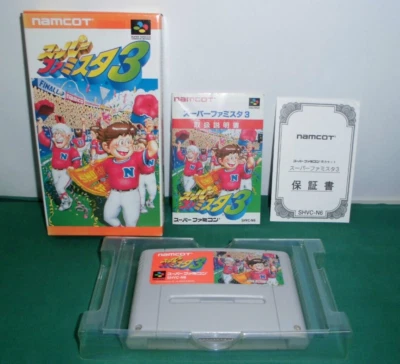 SNES -- SUPER FAMISTA 3 -- Boxed. Baseball. Super famicom. Japan Game. 13968 - Image 1 of 4