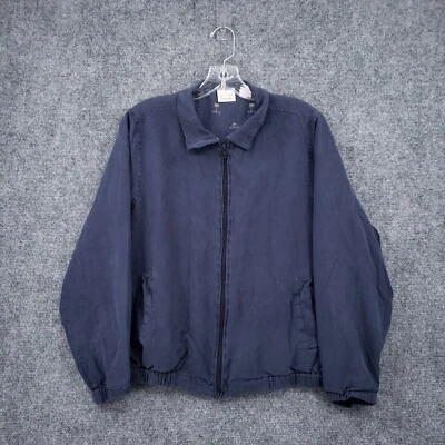 Jaqueta EP Pro Feminina M Azul Médio Golfe Bombardeiro Seda Zíper Completo Palmeira Golfe - Imagem 1 de 4