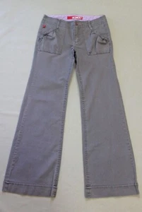 Bongo Women's Moss Green Bell Bottoms Pants Low Rise W 4 Pockets Juniors Size 7 - Picture 1 of 6