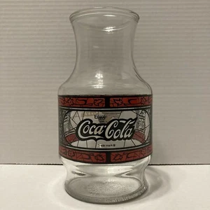 Godfathers USA Pizza Coca Cola Vintage Glaskaraffe 48 Unzen Buntglas Design - Bild 1 von 7