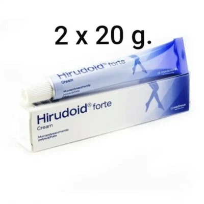 2 x 20g. Hirudoid Forte Cream Varicose Bruises Scars Sprains Veins exp.01/2027 - Image 1 of 4