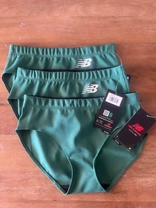New Balance Women’s Athletic Brief Lot (3) Small Green Track Running NWT NB Dry - Picture 1 of 11