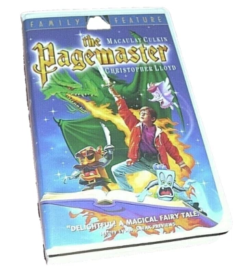 The Pagemaster VHS  Video Tape Used Clamshell Macaulay Culkin - Image 1 of 3