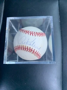 Al Kaline autographed American League baseball with cube - Picture 1 of 6