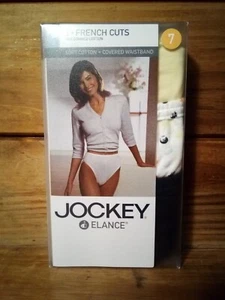 (23-8) "JOCKEY ELANCE" WOMEN'S Sz. 7 FRENCH CUT PANTIES 3-PACK (42 - 44 HIPS) - Picture 1 of 17