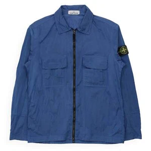 Stone Island Nylon Metal Overshirt Size Medium Blue - Picture 1 of 4
