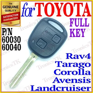 FOR TOYOTA COROLLA, RAV4, AVENSIS, TARAGO, LANDCRUISER REMOTE KEY - 60030 - Picture 1 of 9