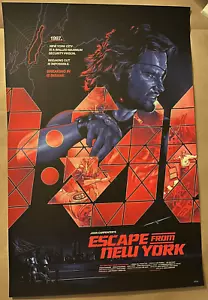 Póster Escape from New York Martin Ansin impresión artística Mondo cuello de botella galería película - Imagen 1 de 3