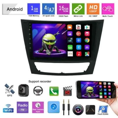 Radio estéreo para automóvil Android 10.1 de 9"" navegación GPS para Mercedes Benz W211 E CLS W219 W463 Foto 1 de 4