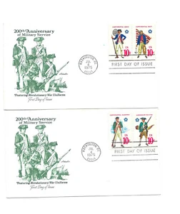 1565-68 Continental Military Uniforms Artmaster set of two pair, FDCs - Picture 1 of 1