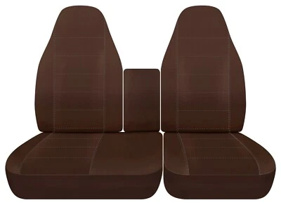 Чехлы на сиденья для грузовиков подходят для Ford F150 40-60 1997-2003 годов выпуска с высокой спинкой и хлопковой консолью - Изображение 1 из 4