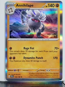 Tarjeta de Pokémon HOLO Annihilape 109/198 casi nueva/m violeta escarlata $2 envío combinado - Imagen 1 de 3
