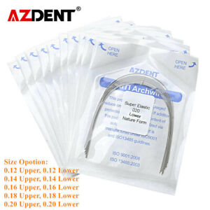 AZDENT Dental Orthodontic Niti Arch Wire Super Elastic Natural Nature Form Round