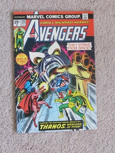 Marvel Comics 1974 Avengers #125 1st Avengers vs. Thanos Fight! - Bild 1 von 1