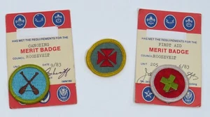 Vintage 1980's Boy Scouts Of America Merit Badges * 3 Badges * Ships Free! - Picture 1 of 5