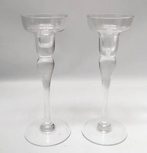 "Par de candelabros de cristal Wedgwood DEVON 8"" - Imagen 1 de 2
